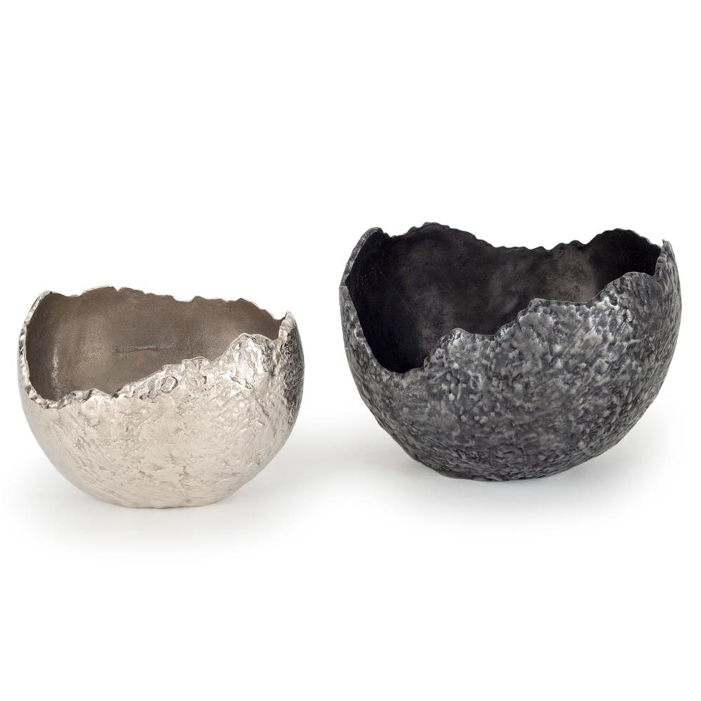 Terra Decorative Metal Bowls, S2