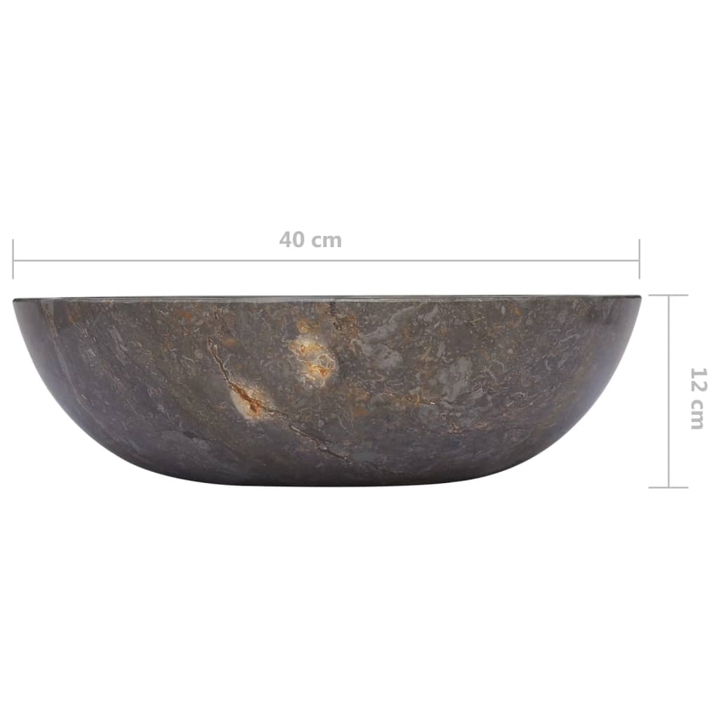 Vida XL Sink Gray 27.6"x4.7" Marble