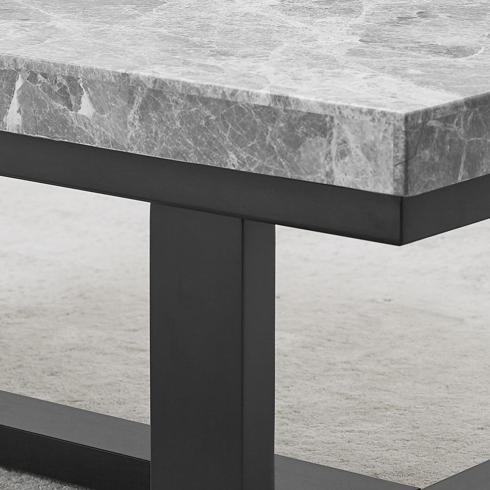 Lucca Gray Marble Sofa Table