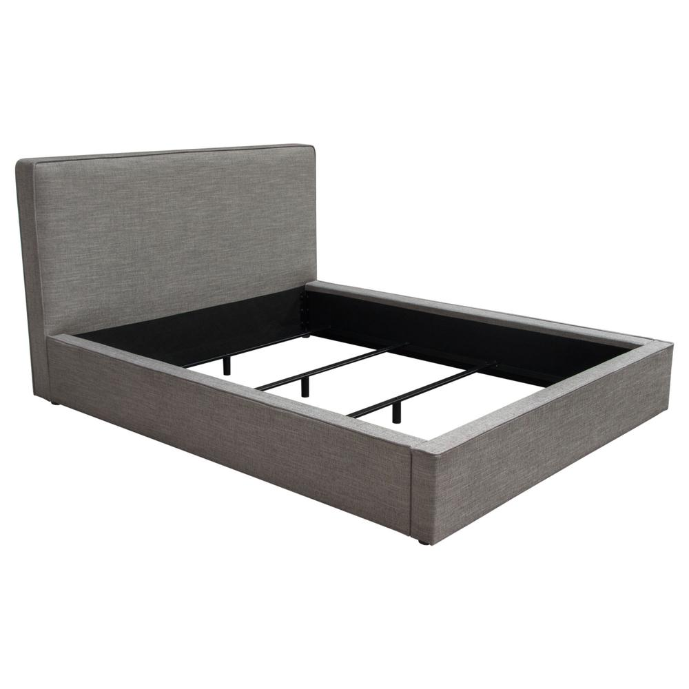Cloud 43" Low Profile Eastern King Bed in Grey Fabric by Diamond Sofa