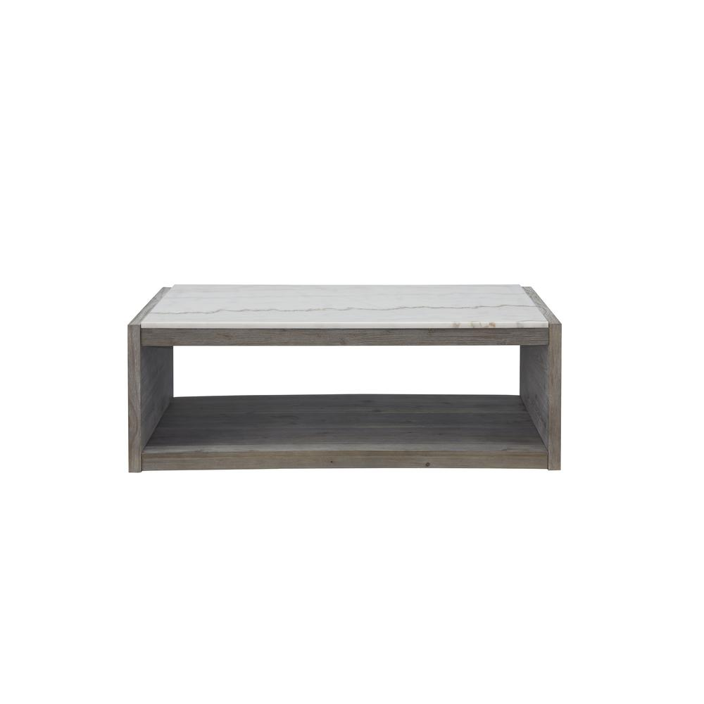 Marble Top Cocktail Table, Moonlit Gray