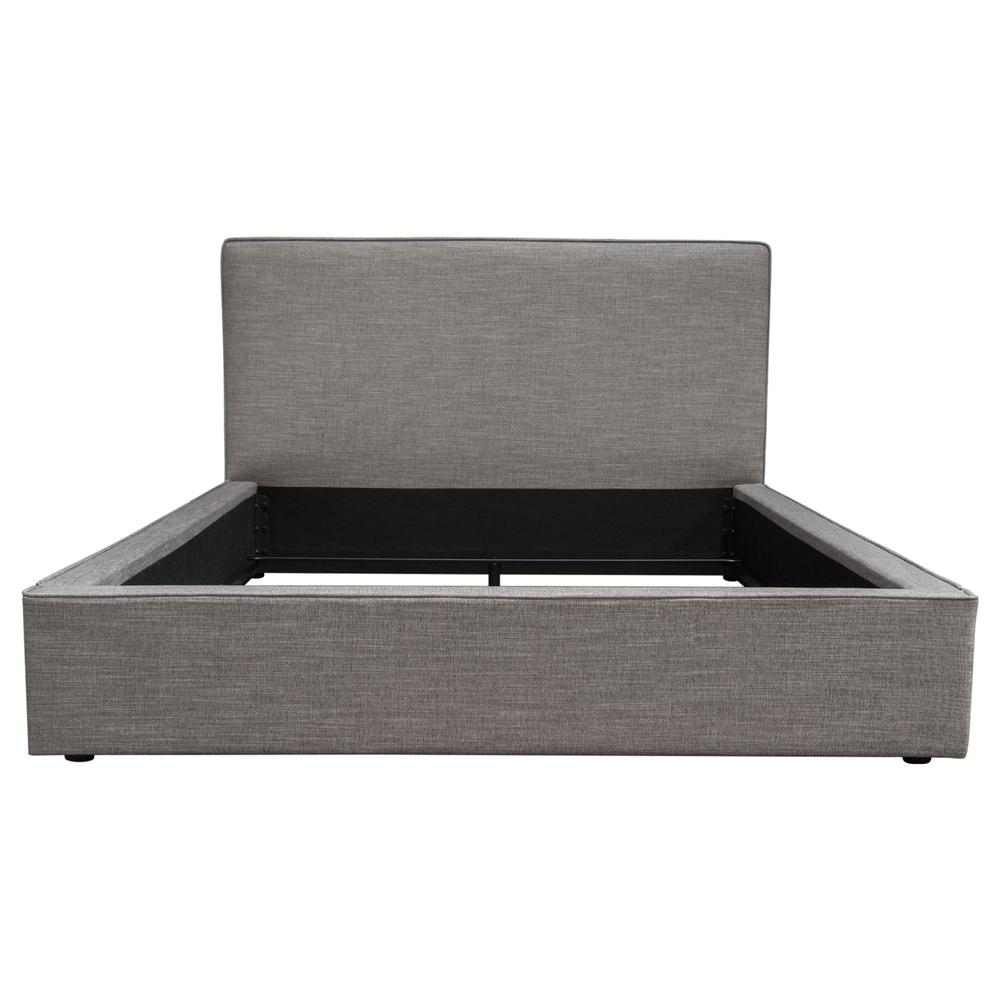 Cloud 43" Low Profile Eastern King Bed in Grey Fabric by Diamond Sofa