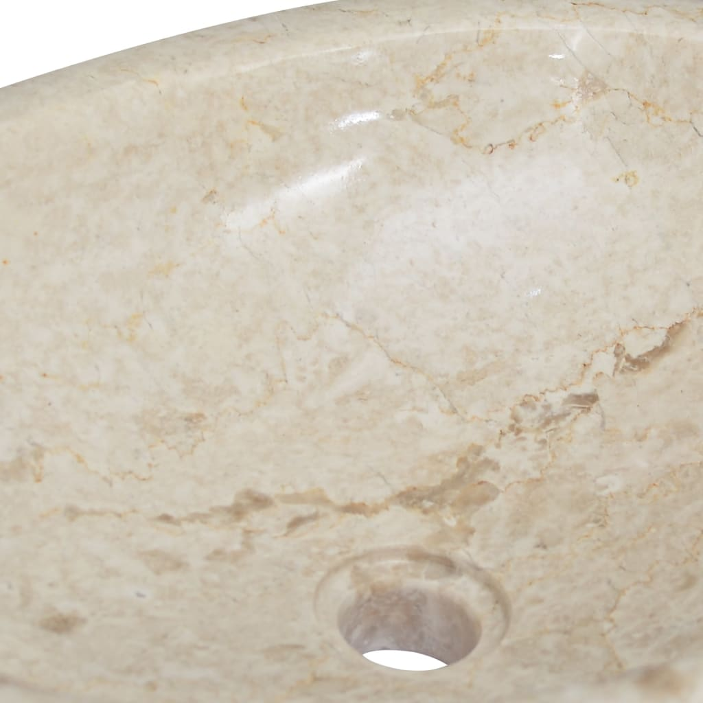 Vida XL Sink Cream 53x40x15 cm Marble