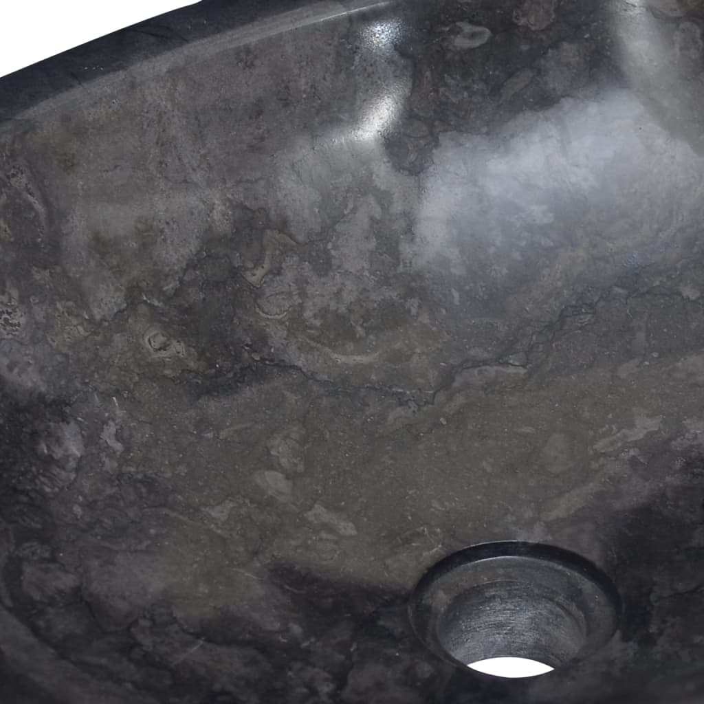 Vida XL Sink Black 53x40x15 cm Marble