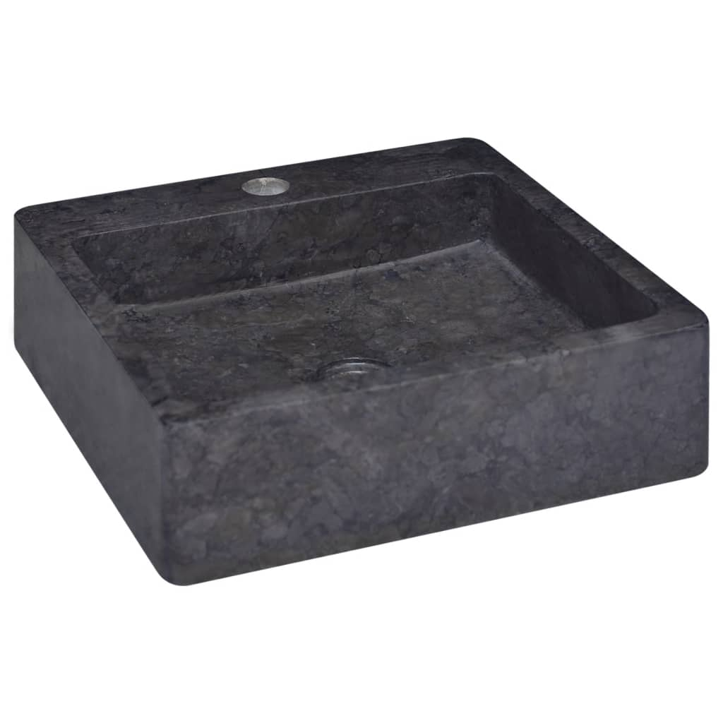 Vida XL Sink Black 40x40x12 cm Marble