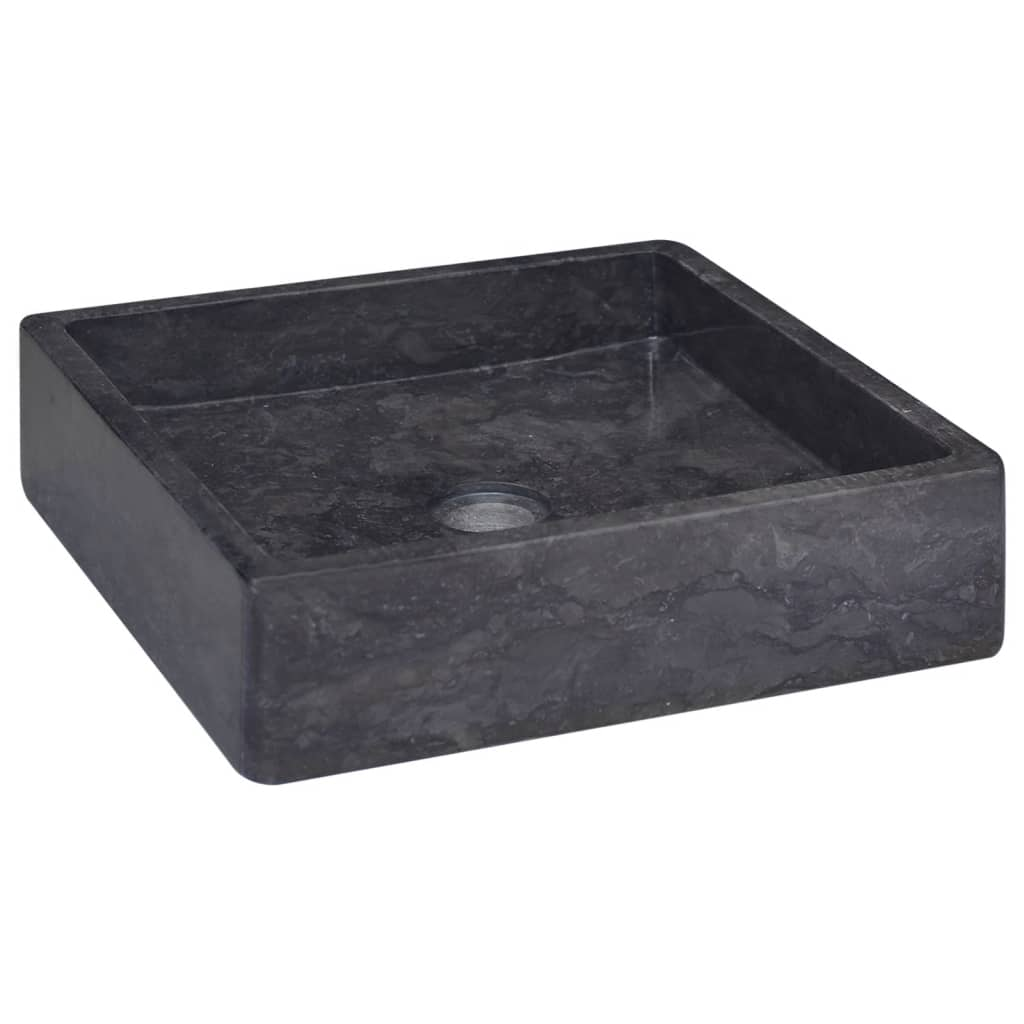 Vida XL Sink Black 40x40x10 cm Marble