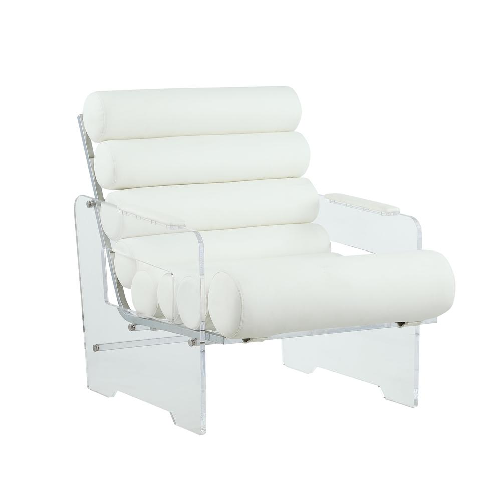 Contemporary Acrylic Frame Accent Chair