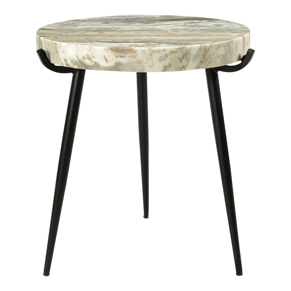 Brinley Marble Accent Table, Brown